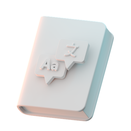 사전  3D Icon