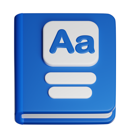 Dictionary  3D Icon