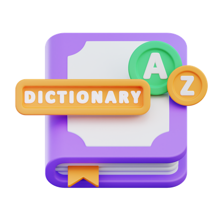 Dictionary  3D Icon