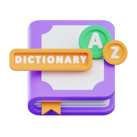 Dictionary  3D Icon