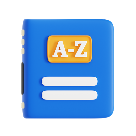 Dictionary  3D Icon