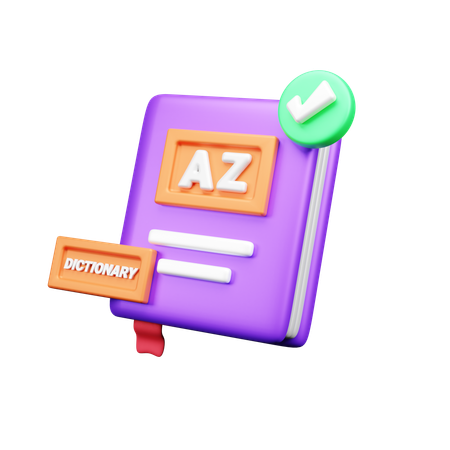 Dictionary  3D Icon