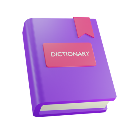 Dictionary  3D Icon