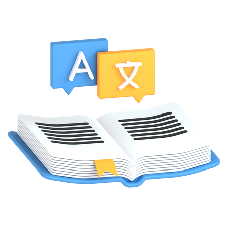 Dictionary  3D Icon