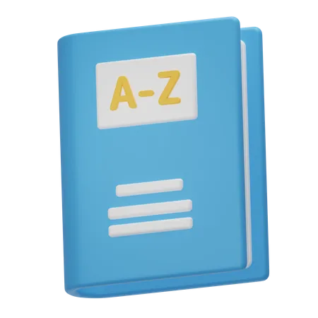 Dictionary 3 D Library 3D Icon