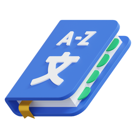 Dictionary Book  3D Icon