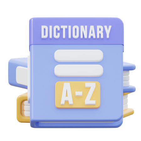 Dictionary Book  3D Icon