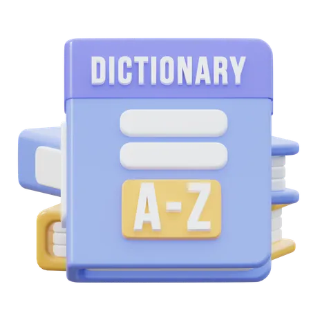 Dictionary Book  3D Icon