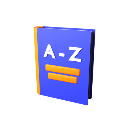 Dictionary Book  3D Icon