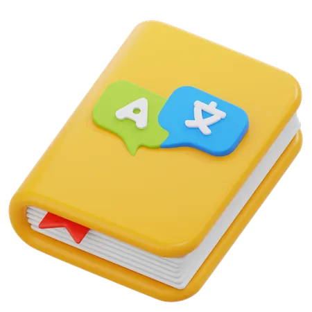 Dictionary Book  3D Icon