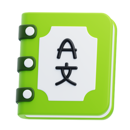 Dictionnaire  3D Icon