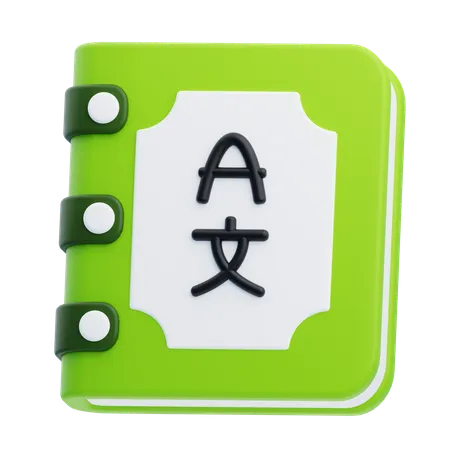 Dictionnaire  3D Icon