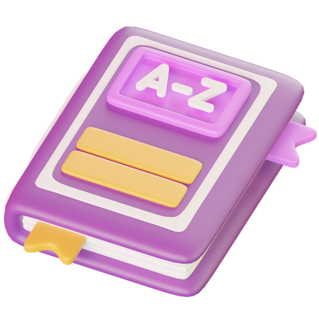 Dictionnaire  3D Icon