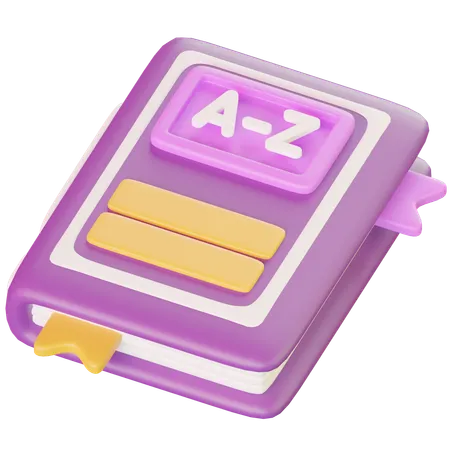 Dictionnaire  3D Icon