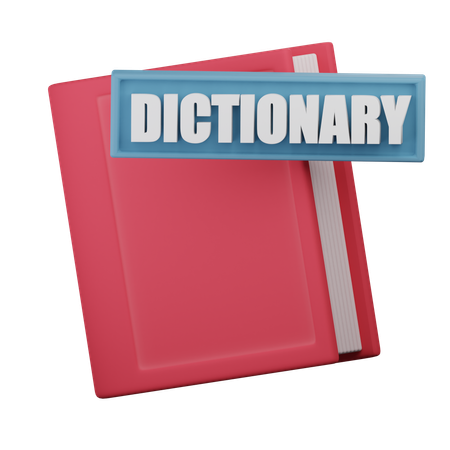 Dictionnaire  3D Icon