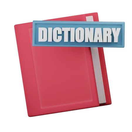 Dictionnaire  3D Icon