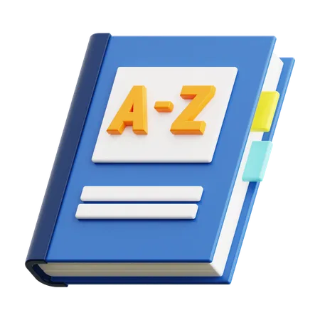 Dictionnaire  3D Icon