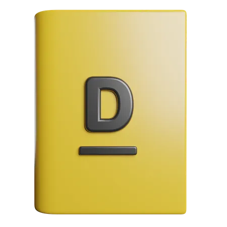 Dictionnaire  3D Icon