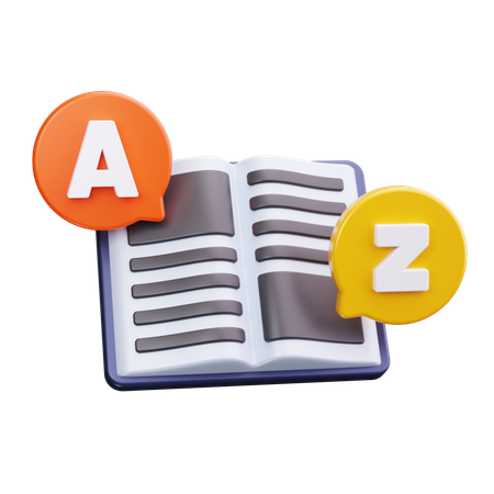 Dictionnaire  3D Icon