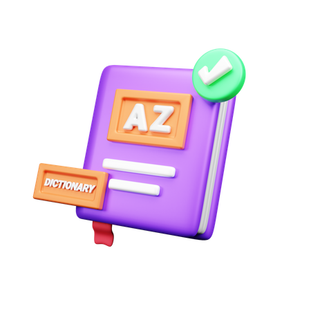 Dictionnaire  3D Icon