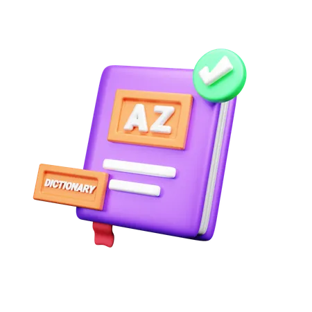 Dictionnaire  3D Icon