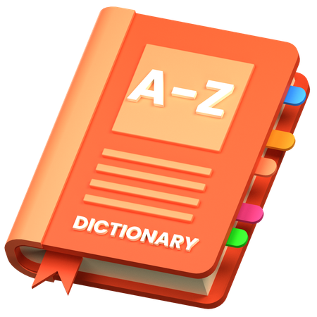 Dictionnaire  3D Icon