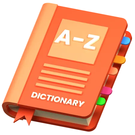 Dictionnaire  3D Icon