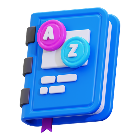 Dictionnaire  3D Icon