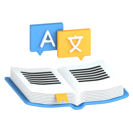 Dictionnaire  3D Icon