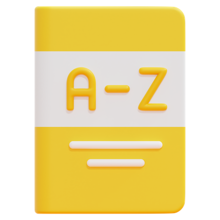 Dictionnaire  3D Icon