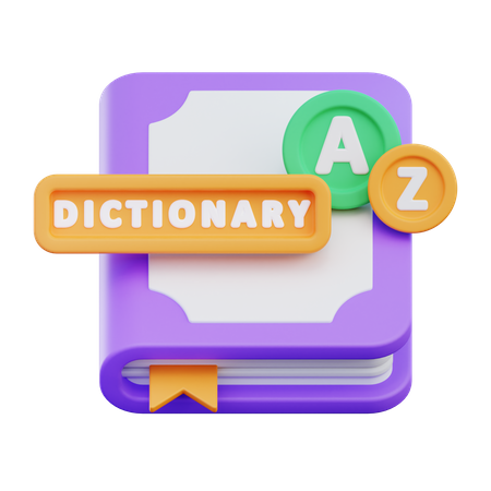 Dictionnaire  3D Icon