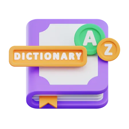 Dictionnaire  3D Icon