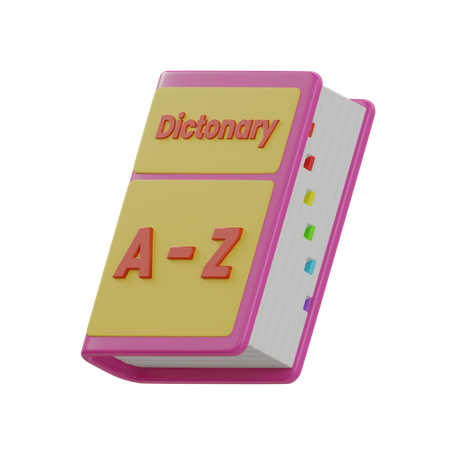 Dictionnaire  3D Icon