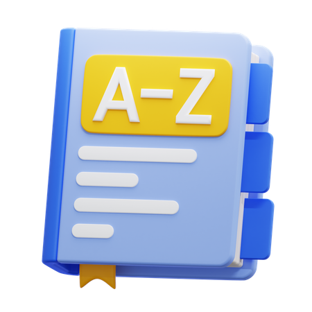 Livre de dictionnaire  3D Icon