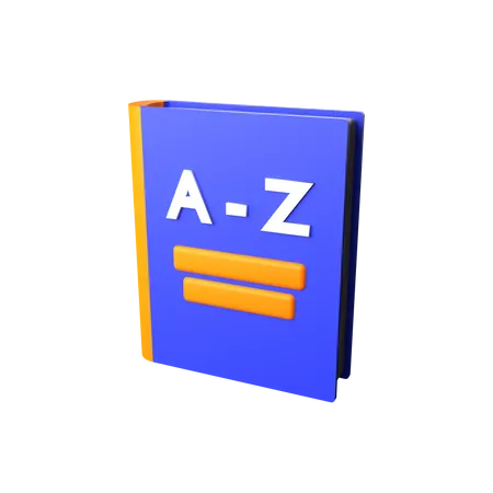 Livre de dictionnaire  3D Icon