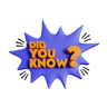 did you know question 3d logo