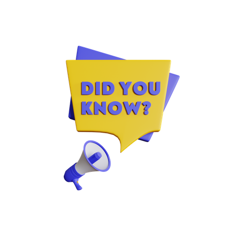 Did You Know Speaker  3D Icon