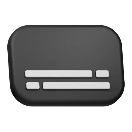 Didascalie  3D Icon