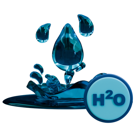 Die Essenz der Wassermoleküle  3D Icon