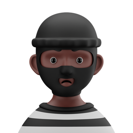 Dieb Mann  3D Icon