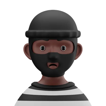 Dieb Mann  3D Icon