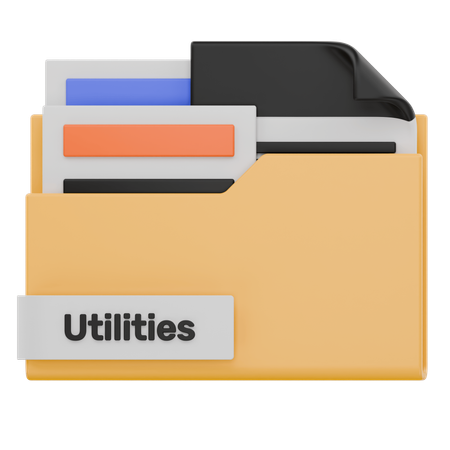 Ordner „utilities“  3D Icon