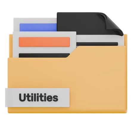 Ordner „utilities“  3D Icon