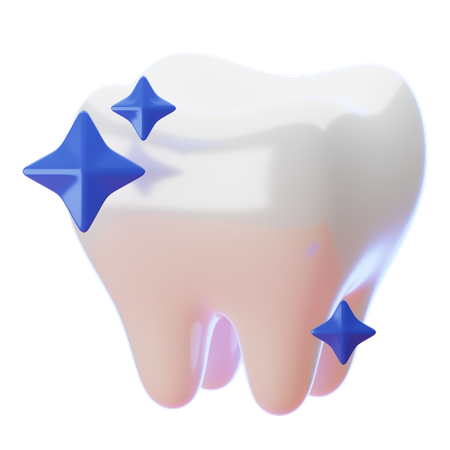 Diente limpio  3D Icon