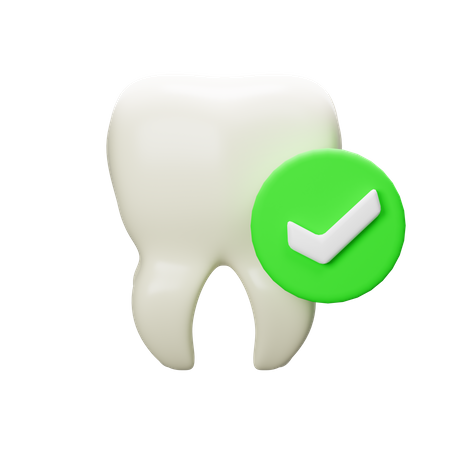 Diente limpio  3D Icon