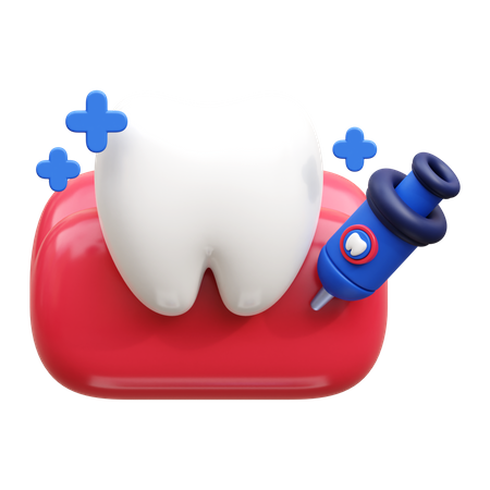 Anestesia dental  3D Icon