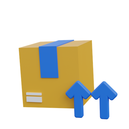 Paket „Hier hoch“  3D Icon