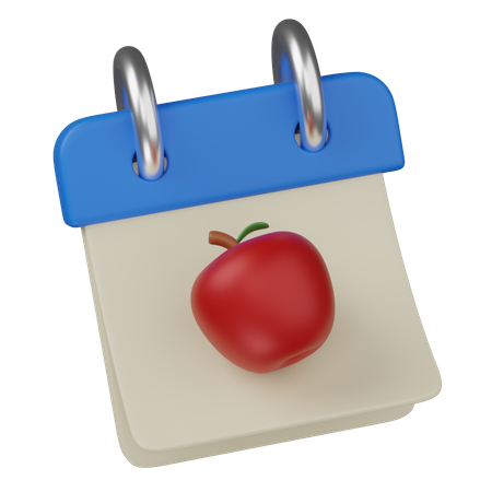 Diet calendar  3D Icon