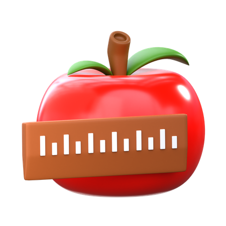 Diet Measurement  3D Icon
