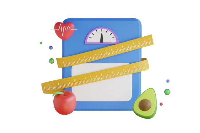 Diet Planning  3D Illustration